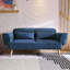 Coussin de canapé modulaire en polyester bleu foncé-924464200