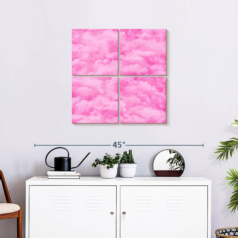 Nuage de ciel rose Alvord, H 26 po x l 26 po