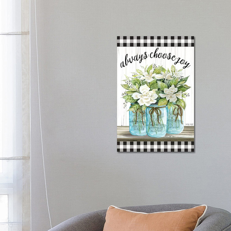 Always Choose Joy 1 Piece Wrapped Canvas Wall Art, 66.04 cm H x 45.72 cm W x 3.175 cm D