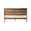 Structure de lit pleine grandeur en bois massif avec tête et pied de lit, 12 pieds robustes en métal à structure à lattes, silencieux et antidérapant, assemblage facile, pas de sommier tapissier, finition noyer chaud-984077622-984077621