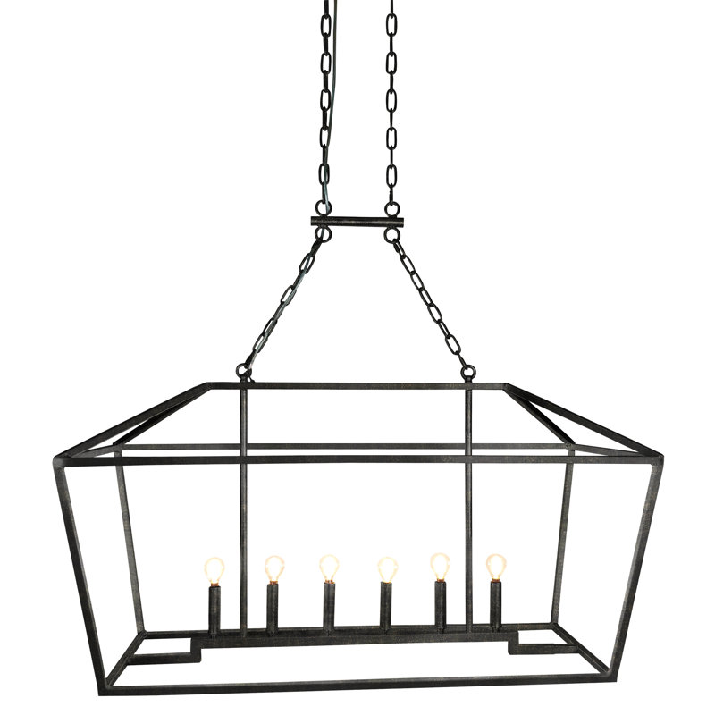 Barn 8 - Light Kitchen Island Linear Pendant, Antique Black
