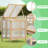 23.6"W Cold Frame, 2 Tier Portable Wooden Greenhouse Cold Frame Raised Planter Box With Shelves