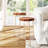 Genita Solid Wood Tray Top End Table