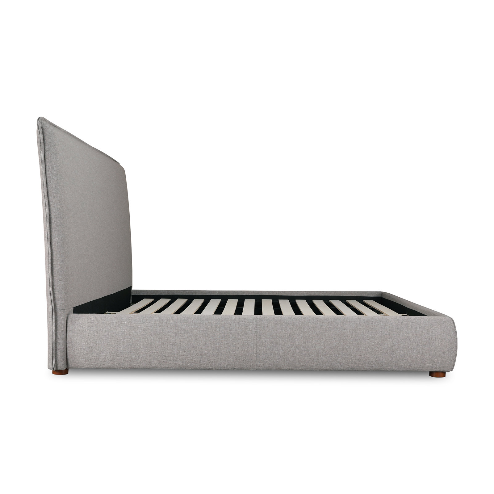 Timothy Upholstered Low Profile Platform Bed, Queen, Dark Green Basketweave, 54