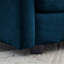 Canapé modulaire confortable à assise profonde en U avec repose-pieds et coussins en chenille réversible et confortable