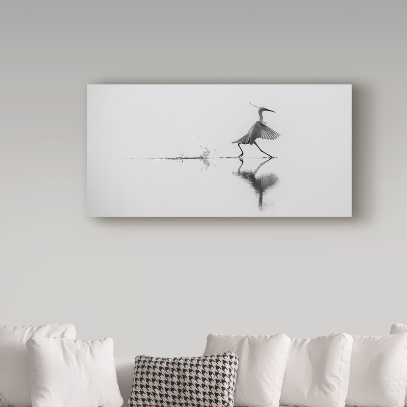 « danse on the water », reproduction de photo sur toile tendue, H 10 po x l 19 po x P 2 po