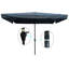 Parasol d'extérieur imperméable avec manivelle pour patio