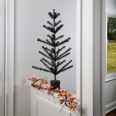 36" Halloween Feather Tree