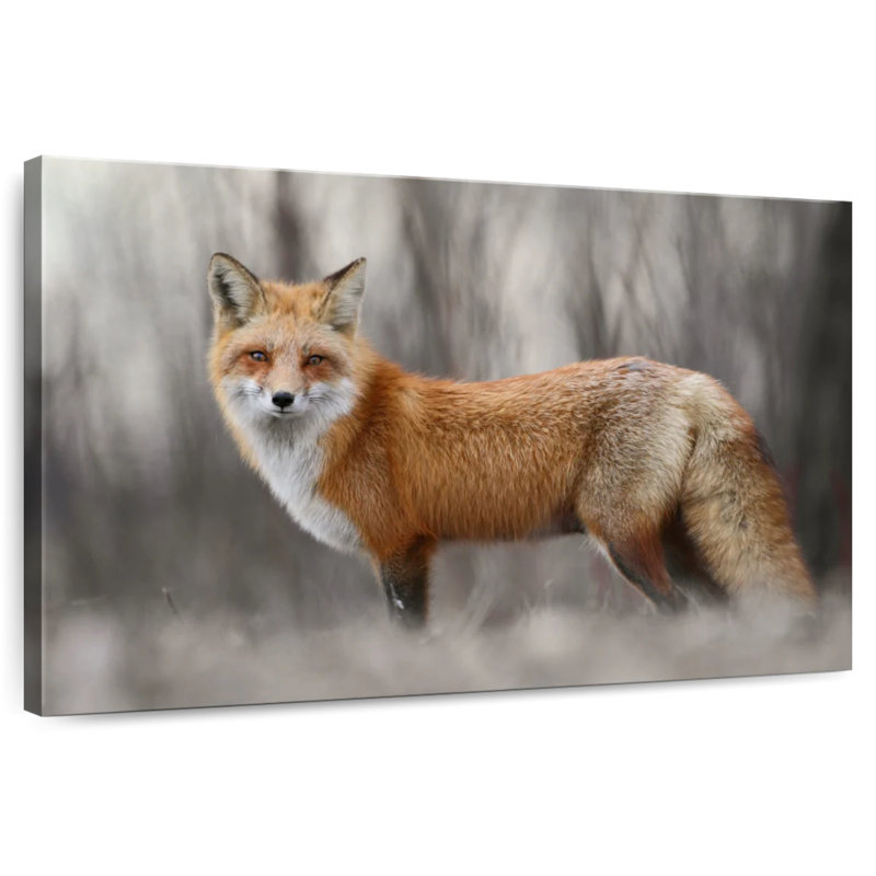 Renard roux charmant Brampt, H 8 po x l 12 po