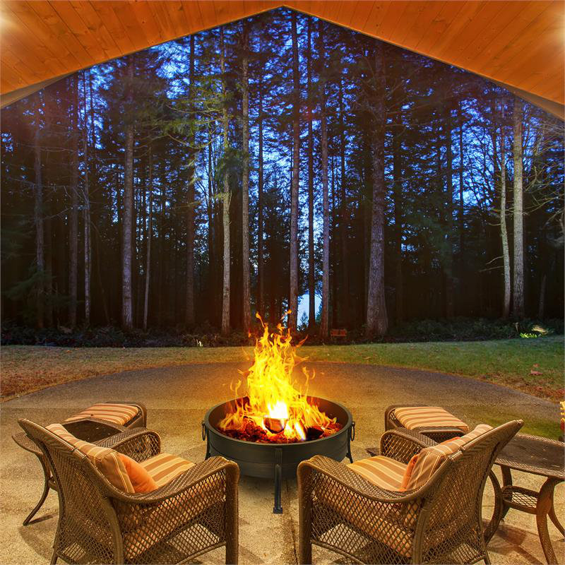 Round Stainless Steel Smokeless Fire Pit