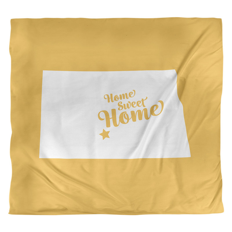 Housse de couette bismarck doux, Housse de couette pour très grand lit, Jaune, Microfibre