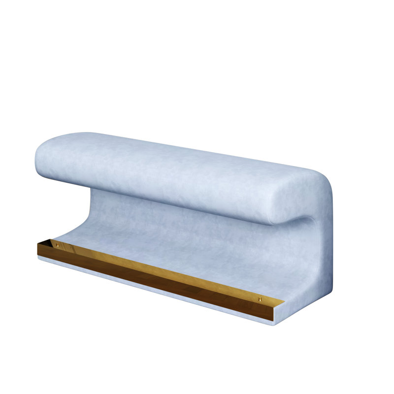 Cokeley Upholstered Bench, Blue