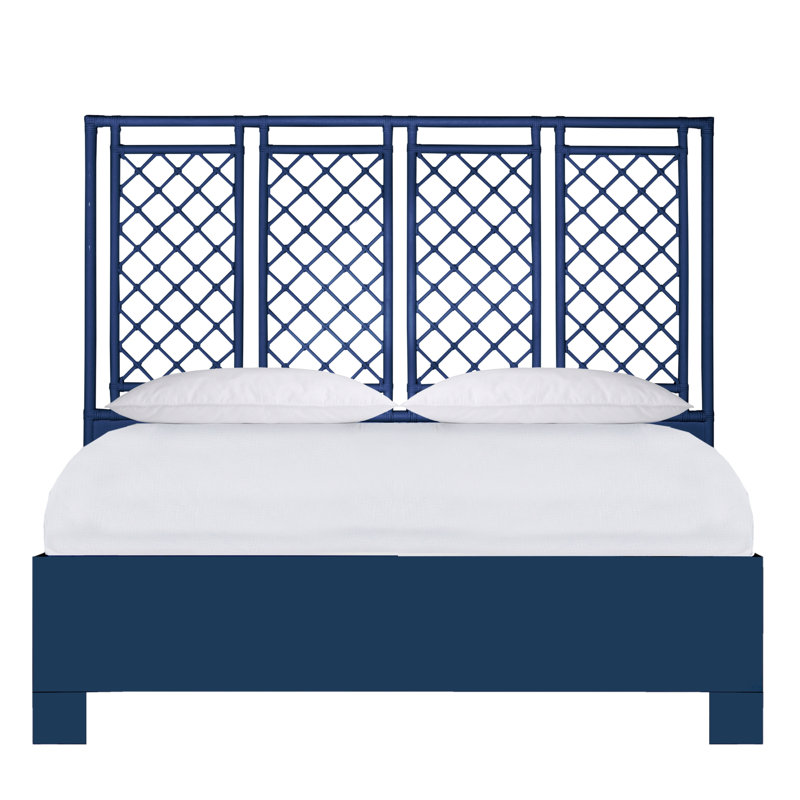 Low Profile Standard Bed, Navy, Queen