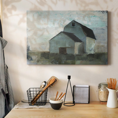 Barn at Sunset I-Gallery Wrapped Canvas