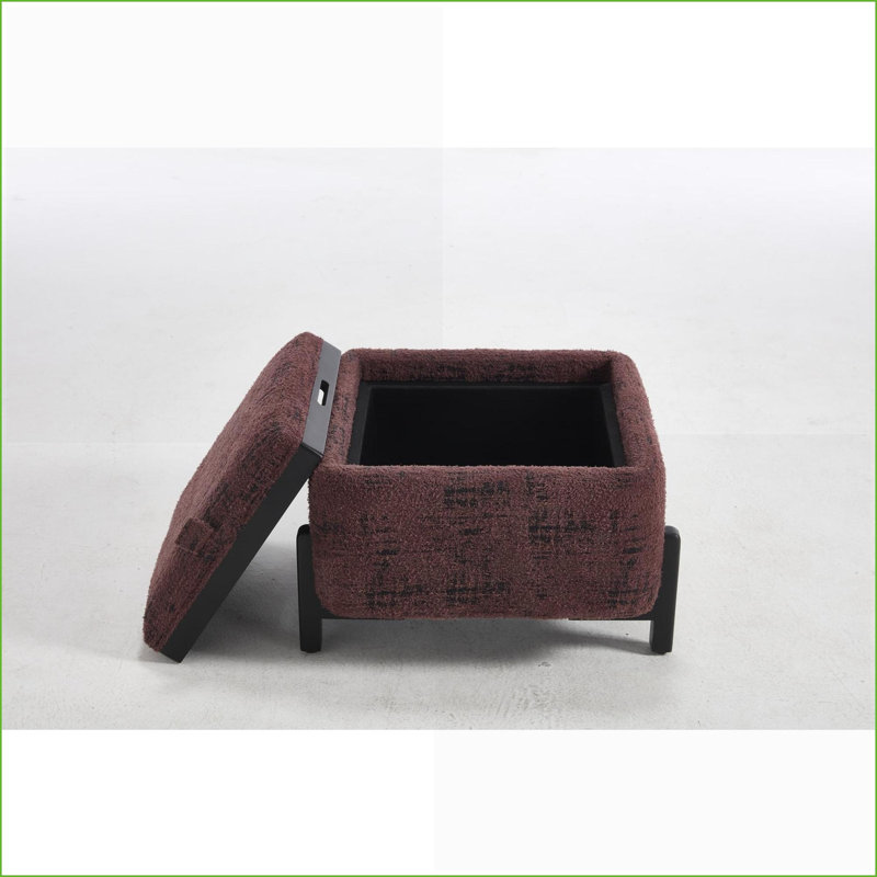 Light Luxury Red Polyester Coffee Table for Bedroom and Living Room, Easy Assembly, Space-Saving, Rouge