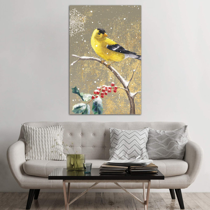 Goldfinch II by Beth Grove - Wrapped Canvas Print, 101.6 cm H x 66.04 cm W x 1.91 cm D