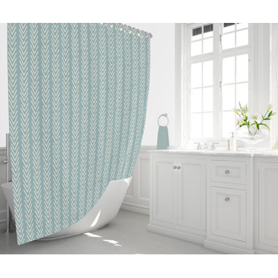 Akeem Striped Shower Curtain