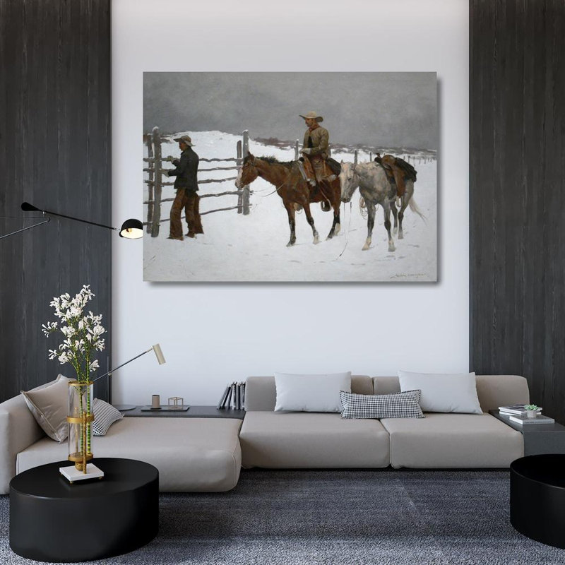 La chute du cowboy, H 34 po x l 48 po