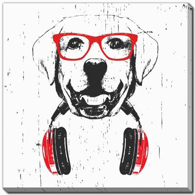 Groovy Labrador Canvas Wall Art