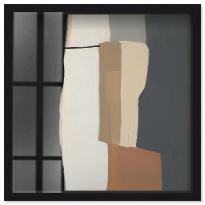 «Passageway I Shadowbox Print Modern Boho» par Art Remedy, cadre noir, 13 x 13