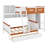 Space-Saving Bunk Bed Featuring Built-In Closet, Drawers, Shelving And Ambient LED Lights