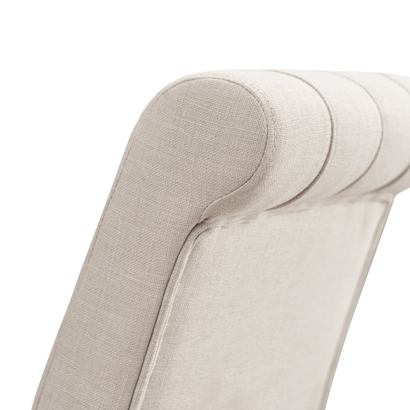 Chaises de salle à manger rembourrées Amby, Beige
