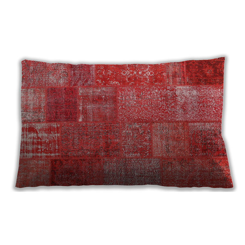 Abstract Throw Pillow, Microsuede