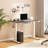 Home Office Height Adjustable Standing Desk With Built-in Power Outlet-1213922931