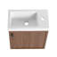 Meuble-lavabo mural 18,5 po avec lavabo en résine-955950097