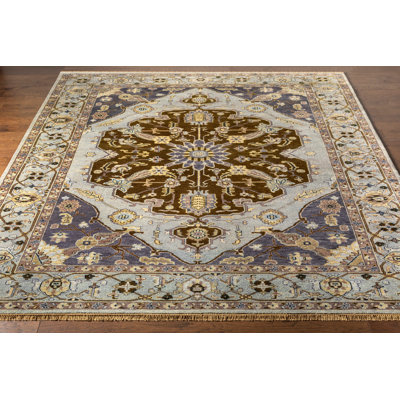 Ostrander Hand Knotted Wool Oriental Indoor Rug