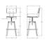 Tabouret pivotant en bois massif Buth-762607048