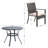 Leonard 4 - Person Patio Dining Set with Round Table , Cushions Included