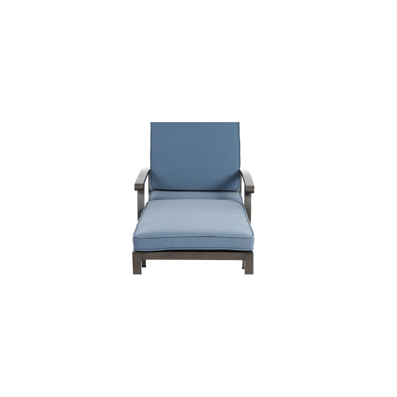 Méridienne en aluminium coulé, Bleu