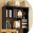 6 Cube Storage Bookcase, Open Shelf Simple Compartment Bookshelf, Use Horizontally, Use Vertically, Use Upside Down-777489678