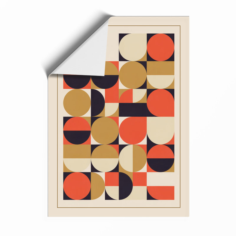 Bauhaus Grid Geometric - Print, Unframed, A1 - 84.1 x 59.4 cm