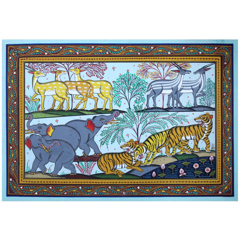 La peinture Paata de la faune d'Odisha