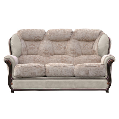 Kissell 3 Seater Faux Leather Sofa
