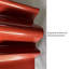 Sculpture murale moderne en métal brillant minimaliste, décoration murale 3D en ruban rouge vif vertical pour fond de vestibule-1839007946
