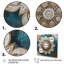 Sarcelle et mandala doré II sur toile-88556122-88556129