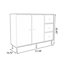 Buffet en bois manufacturé beige et cerisier-569063588