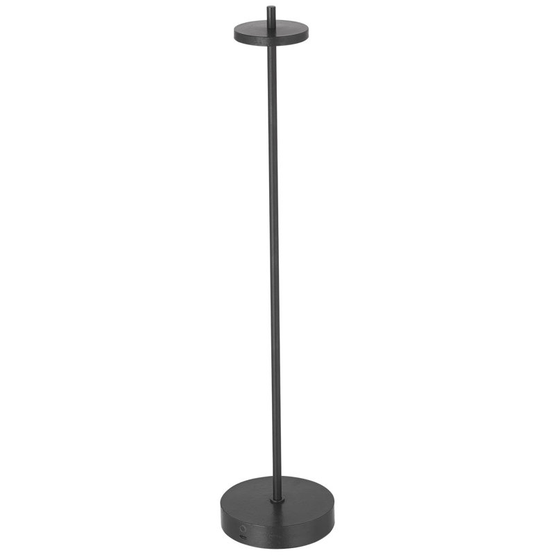 Kelly Wearstler Sene Rechargeable Table Lamp, Black, 1.6 W, 23" H x 5" W x 5" D