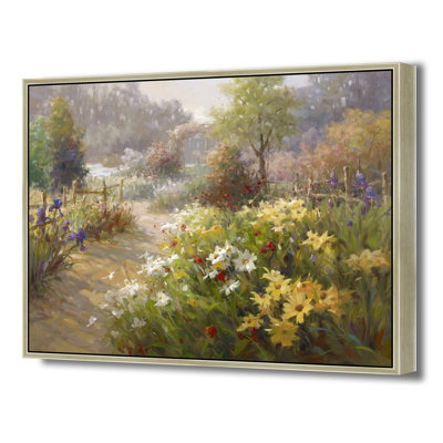 Golden Hour Garden Path Print