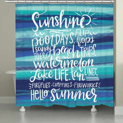 Caleb Sunshine Vibes Shower Curtain