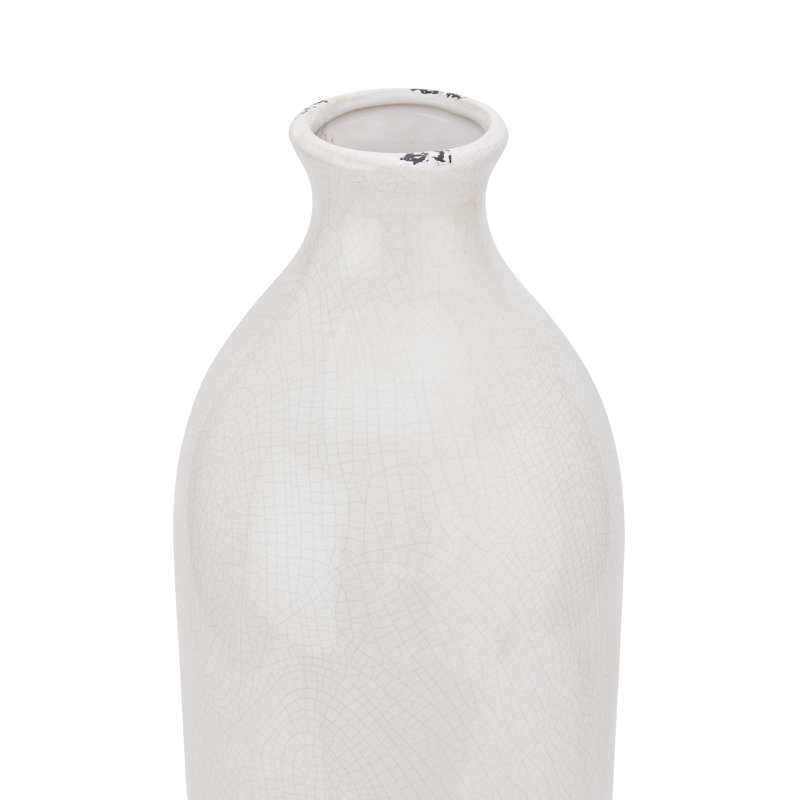 Gwenifer Jar, White, 51cm H x 18cm W x 18cm D