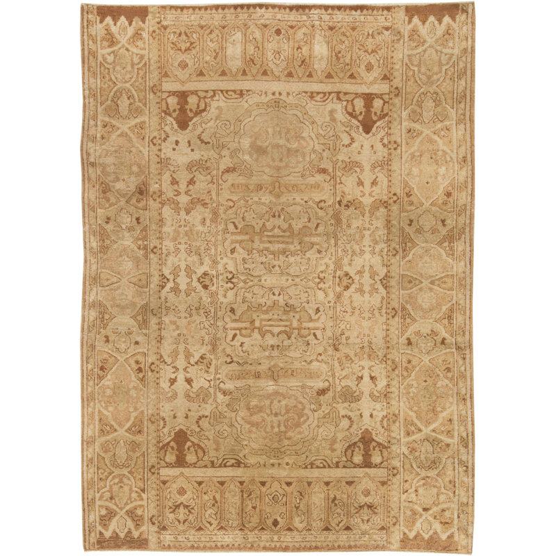 Antique One-of-a-Kind Rectangle 6'7" X 9'3" Area Rug