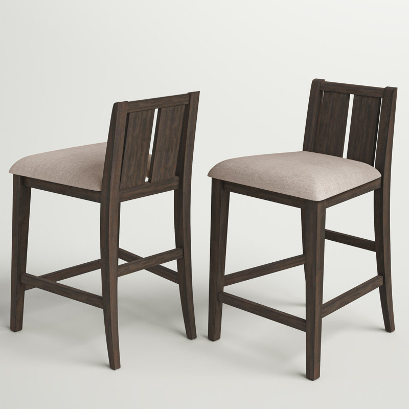 Heitman Upholstered Counter Stool, Brown