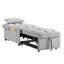 Lit de repos convertible 4 en 1, structure, tissu doux, conception simple gris moderne, réglable,-1021834894