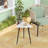 Small Black Side Table, Triangle Side Table, Modern Narrow Bedside Table-980132635