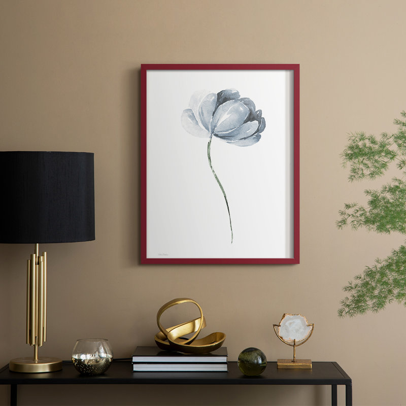 "Tulipe I", H 30 po x l 24 po, Rouge