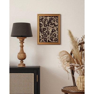 Crushed Flower Vintage Gold Framed Wall Art